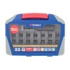 Tivoly 11521572009 Impact Shock Series Twist Screw Bits Set of 22