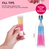 AMORIX 6PCS 10ml Lip Gloss Tubes Clear Empty Lip Balm