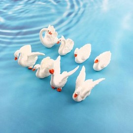 Swan model figure miniature terrarium flowerpot decoration decoration / 백조 모형 피규어 미니어처 테라리움 화분 꾸미기 장식