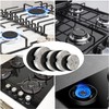 HUAREW Gas Stove Burner Caps Set, Cooker Hat Set Suitable