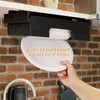 EASIDAYFAN Paper Plate Dispenser, 9-inch Bamboo Paper Plate Dispenser Under