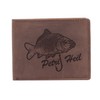 FFelsenfest Wallet with Engraving Carp Petri Heil Motif I Angler