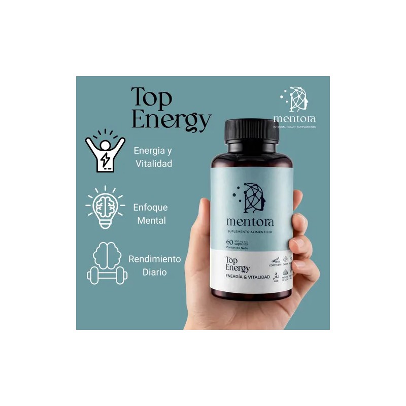 Mentora Suplemento Energía Natural Natural Energy, Focus Vitality Supplement