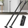 2-in-1 Door Stopper & Security Bar, Adjustable Door Jammer with