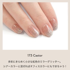 Gel Nail Color (173 Castor) | Color Gel, Single Item, Glitter, Easy Self Gel Nail
