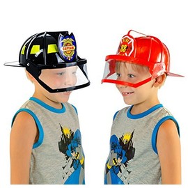 Tigerdoe Fireman Hat - 2 Pack - Firefighter Hat & Fire Chief Hat - Fireman Costume Accessories - Fireman Helmet