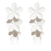 MIGUO STORE Bohemian Style Unique Baking Varnish Three-dimensional Flower Earrings