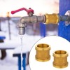 1 Inch Brass Sleeve, 2 Pieces Female Thread Connector, G1