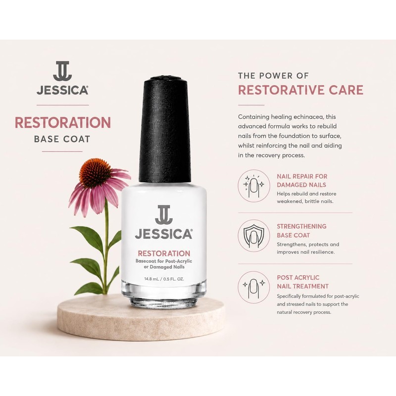 BASE TRATAMIENTO JESSICA RESTORATION-UÑAS POST ACRÍLICAS 7.5 ML