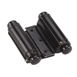 Richelieu 810FBB Onward (2-Pack) 3 3/4-inch (95 mm) Double Action Spring Hinge for Interior Door, Black Finish