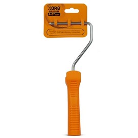 XOR8 Mini Roller Frame 4-6 Inch (125-150mm) – Durable & Ergonomic Handle – Lightweight & Sturdy for Smooth Painting – Ideal for Tight Spaces, Walls, Ceilings & Furniture – DIY & Professional Use