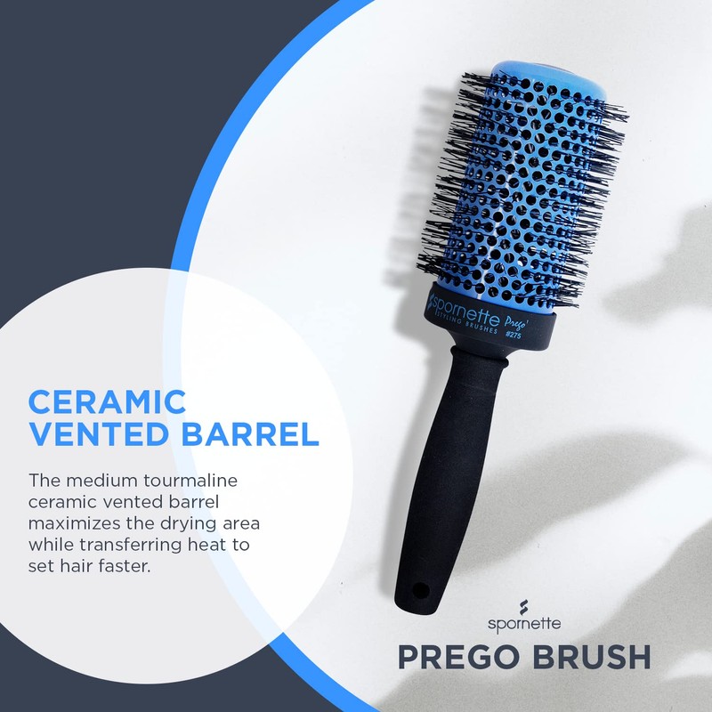 Spornette Prego 3 Inch Ceramic Barrel Round Brush