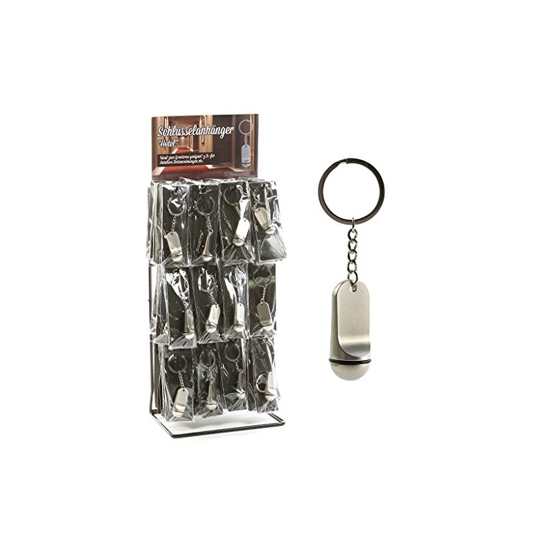 6 Original Hotel Key Rings Approx. 10 cm x 2.2