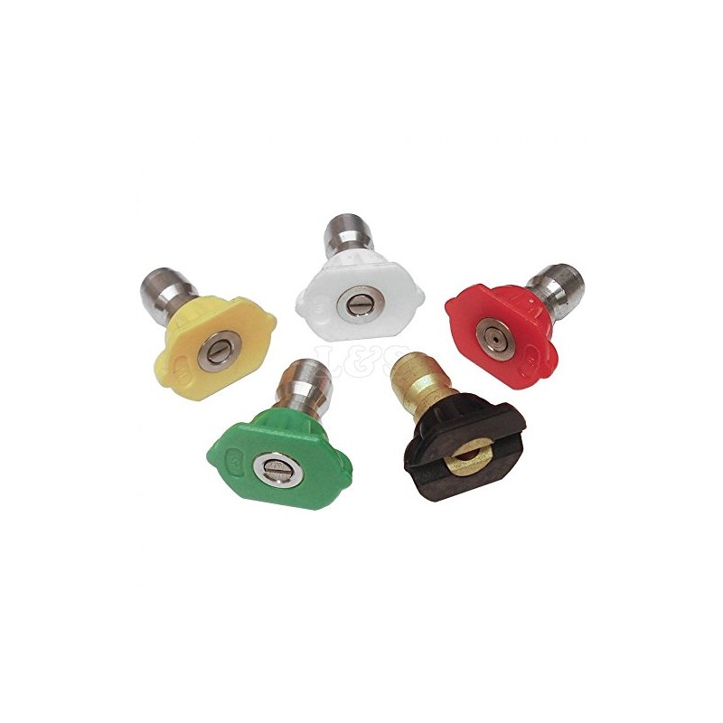 5 Assorted Quick Release Pressure Washer Nozzles - Size: 050