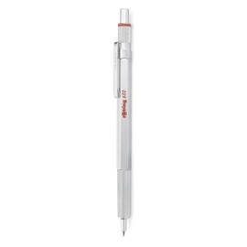 rOtring 600 Ballpoint Pen, Medium Point, Black Ink, Silver Barrel, Refillable