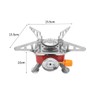 ZONADAH Mini Camping Stove Portable Windproof Camping Gas Stove Mini