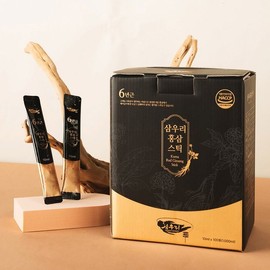 Samuri (햇살맞춤)6년근 홍삼으로 만든 삼우리 홍삼스틱 10ml 100포 (Perfectly Sunlit) 6-Year-Old Red Ginseng Samuri Red Ginseng Stick 10ml 100 Packs