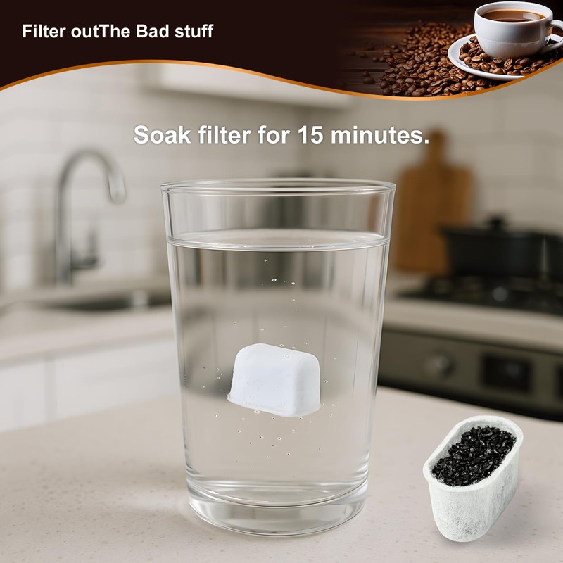 6 Pack Coffee Maker Filter Replacements - Fits All Keurig