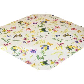 Kamaca Series Butterflies in a Flower Meadow in Cream with Delicate Pastel Shades A Gem in any Room
