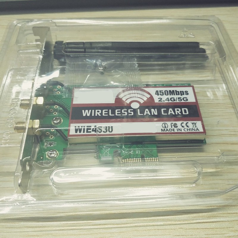 Dual Band 5Ghz/2.4Ghz Pci-E 450M Wireless Wifi Network Adapter Card