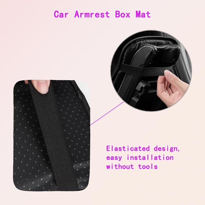 Center Console Cover for Most Vehicles - Waterproof Armrest Pad