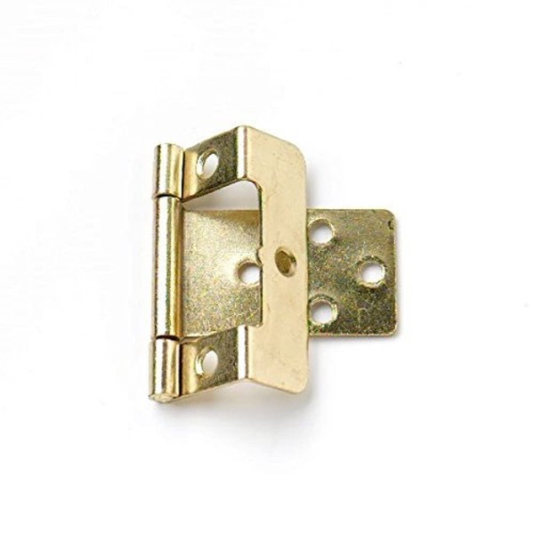 Merriway BH04895 (20 Pcs) Cranked Flush Hinge Electro-Brassed 50mm x