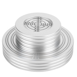 LP Vinyl Record Weight Stabilizer Turntable Disc Clamp with High Precision GradienterSilver