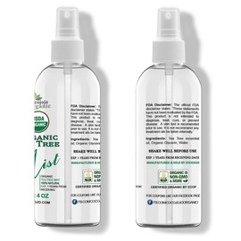 Dr Joe Lab Organic Tea Tree Mist For Skincare - USDA Certified - 4 oz- Face Spray - Soothing & Relaxing -Pure Essential Oil & Glycerin and Body Spray.
