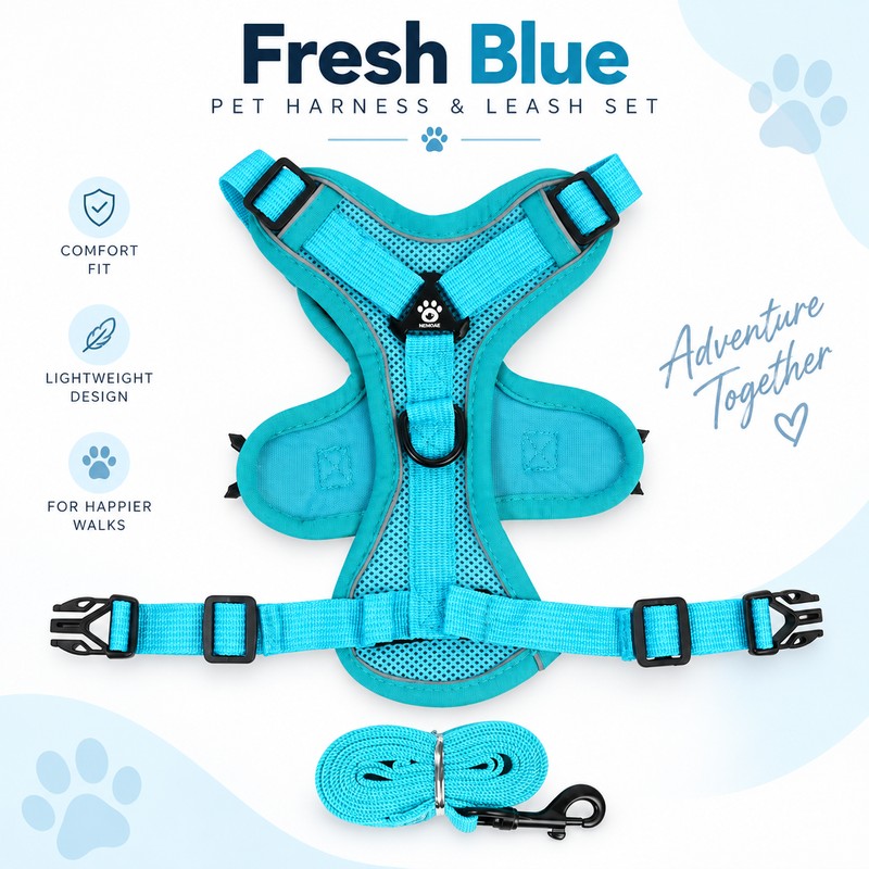 Cat Harness and Leash Set for Indoor Cats & Small