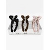 Satin Hair Claw Clamp 12.5cm Extra Strong Hold in Black,