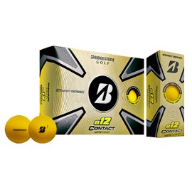 BRIDGESTONE GOLF 2023 e12 CONTACT Golf Balls, 1 Dozen (12 Balls), 3 Pieces, USA Direct Import, Yellow