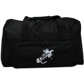 Caddis Deluxe Black Nylon Canvas Wader Bag with Mesh Dry Top, Changing Mat and Carry Straps