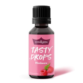 GymQueen Tasty Drops, Raspberry, Flavour Drops without Calories, 30 ml