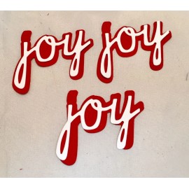 Sizzix Tim Holtz Christmas Die Cuts * Christmas Shadow Script * 3 Sets * Cardstock - Red and White Cardstock