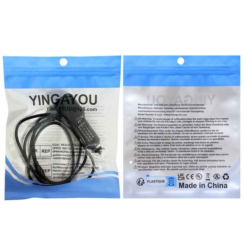 YINGAYOU Cavo da USB C Accendisigari per Auto 20W 40W