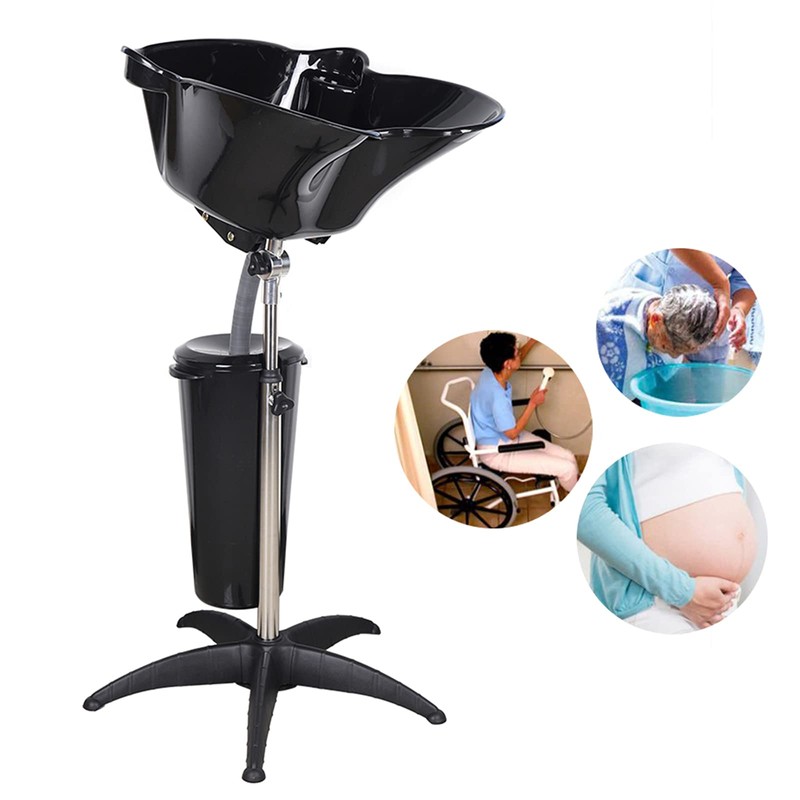Removable Shampoo Basin Portable Hair Washing Sink Shampoo Bowl with