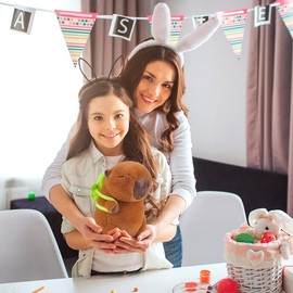 Juguete de Peluche de Capibara, Animal de Peluche de Capibara de 25Cm, Regalo de muñeca de Peluche de Capibara Realista y Lindo, Regalo Perfecto de Cumpleaño