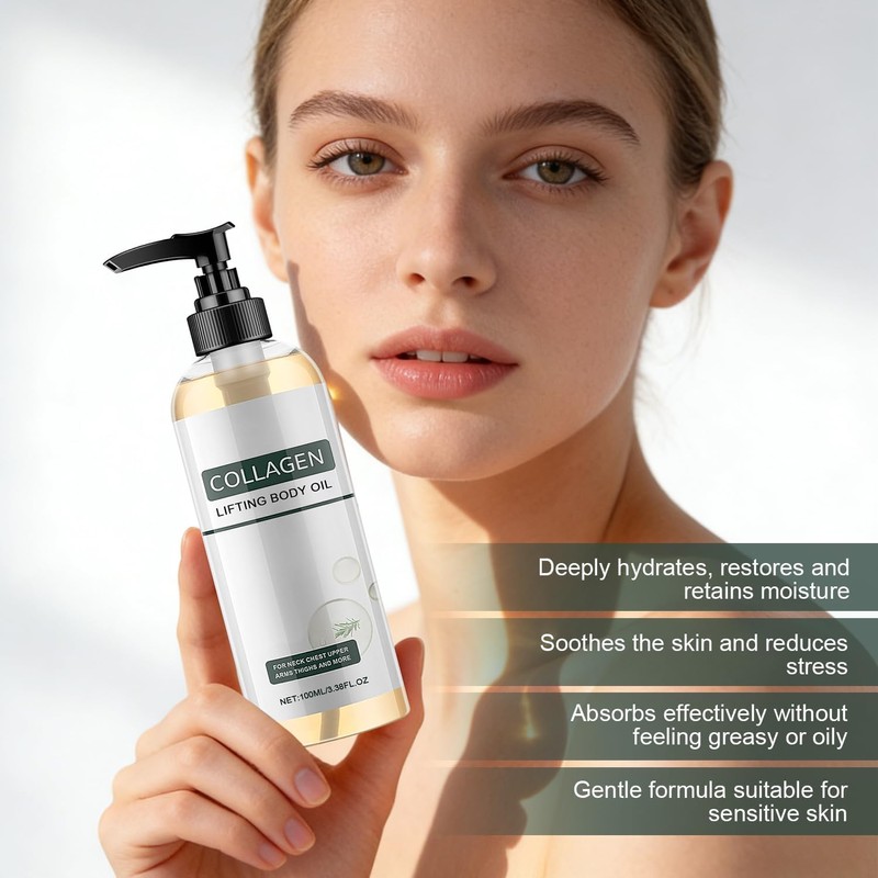 Aceite Corporal Elixir con Colágeno, Aceite Corporal Hidratante Reafirmante