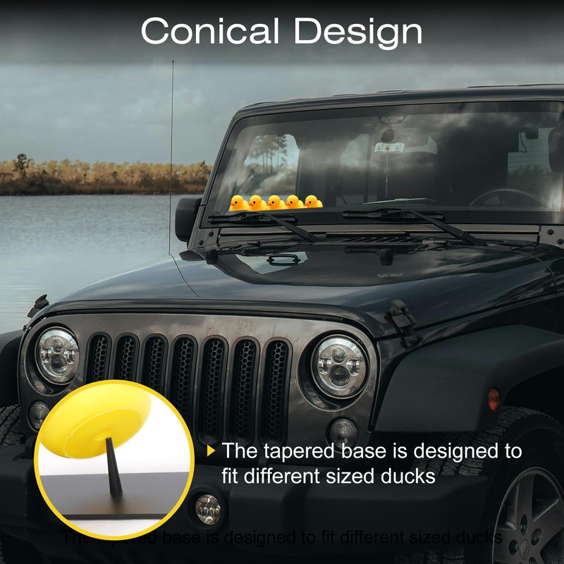 Kyostar Metal Mounts for Jeep Duck Holder Duck Plugs Rubber