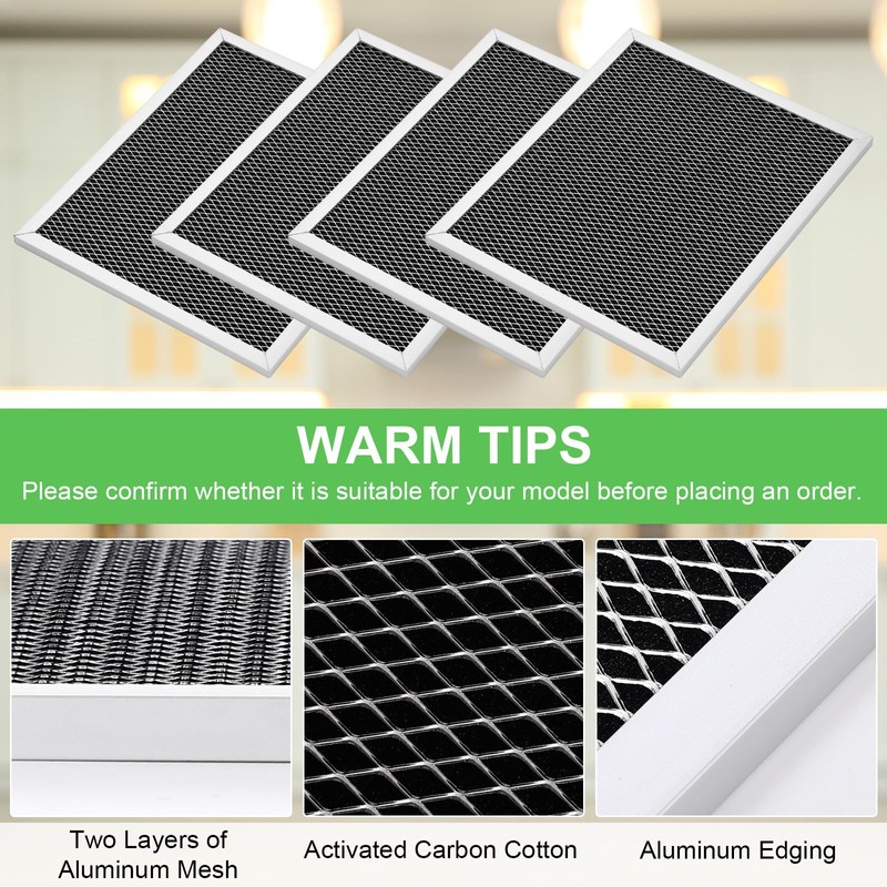 Hortsun 18 Pack Range Hood Filter 8.75 x 10.5 Inch