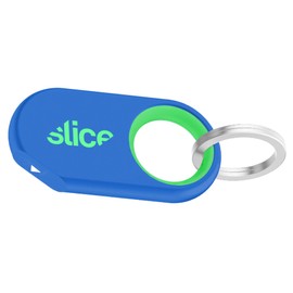 Slice Slicer Box Cutter | Ceramic Keychain Knife and Lightweight Micro Cutter | Lasts 11x Longer than Metal | Blue