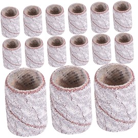 Ipetboom Nail Polishing Sand Strips 200pcs White Nail SANDING Bands Fine Grit Mandrel Bit for Nail Art
