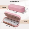 Marvolia Glasses Case Hard Shell Large Eyeglasses Case PU Leather