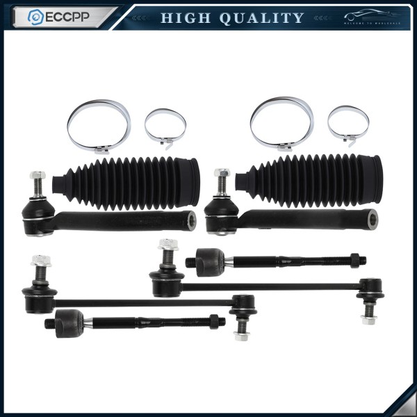 ECCPP Front Rack and Pinion Bellow Tie Rod Sway Bar
