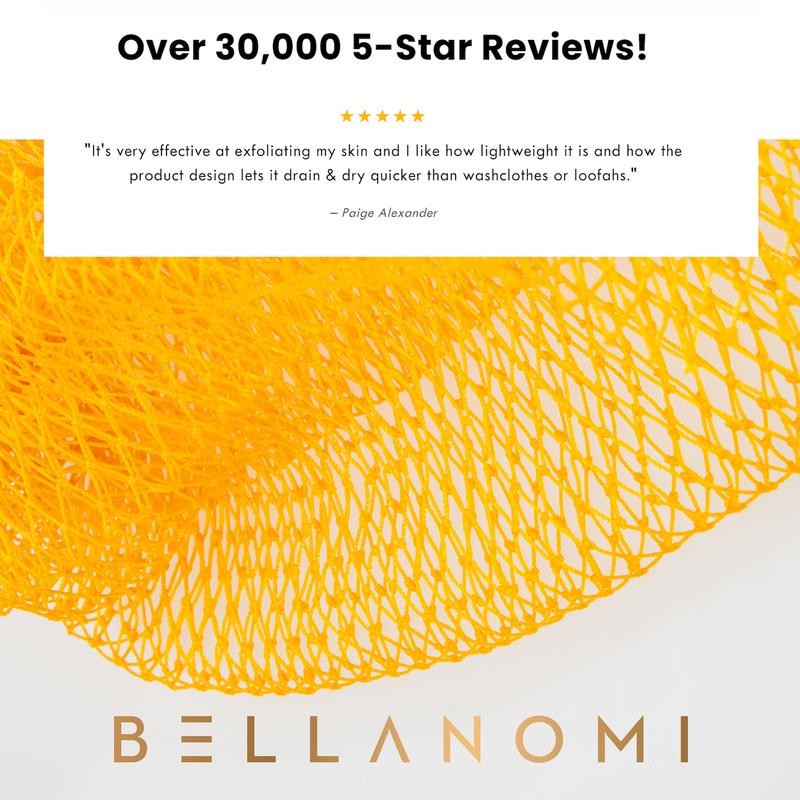 African Exfoliating Net Sponge, Ethically Sourced from Nigeria:_Navy blue