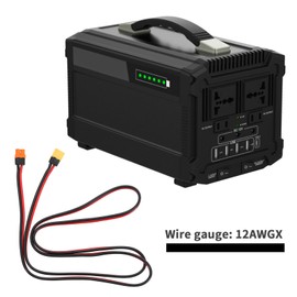 ECSiNG XT60I-F Power Cable XT60I Female to XT60 Male Connector Cable 12AWG Solar Charging Cable for Portable Charging Stations/Drones/FPV Drone,1.5M