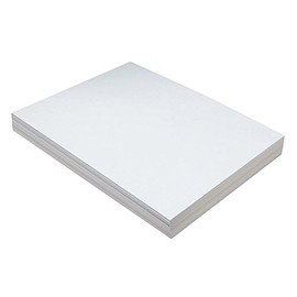 Pacon PAC5211BN Heavyweight Tagboard, White, 9" x 12", 100 Sheets Per Pack, 3 Packs