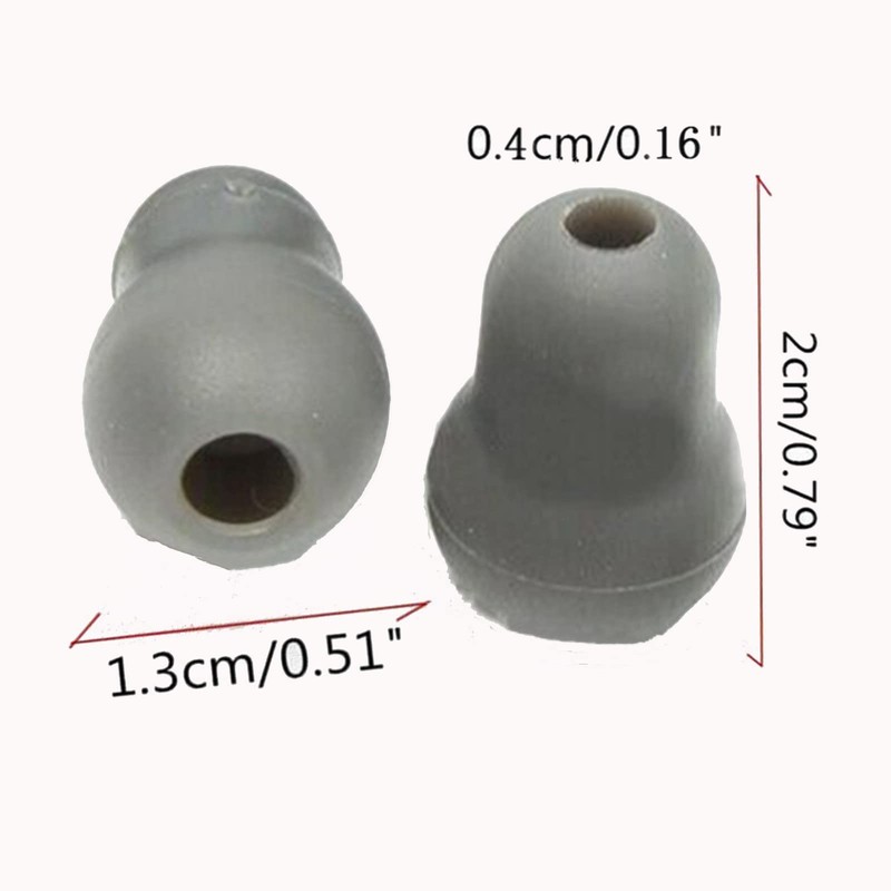 BODYA Weiche Silikon-Ohrstöpsel für Littmann-Stethoskop, wiederverwendbar, Grau, 10 Stück