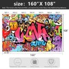 YIHWM -Street Art Graffiti Wallpaper Fabric Wallpaper Living Room Bedroom