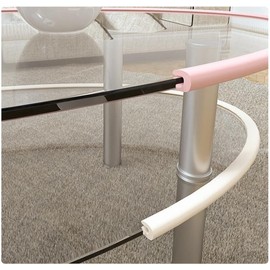 M2cbridge U Shape Extra Thick Furniture Table Edge Protectors Foam Baby Safety Bumper Guard 6.5 Ft (Pink)
